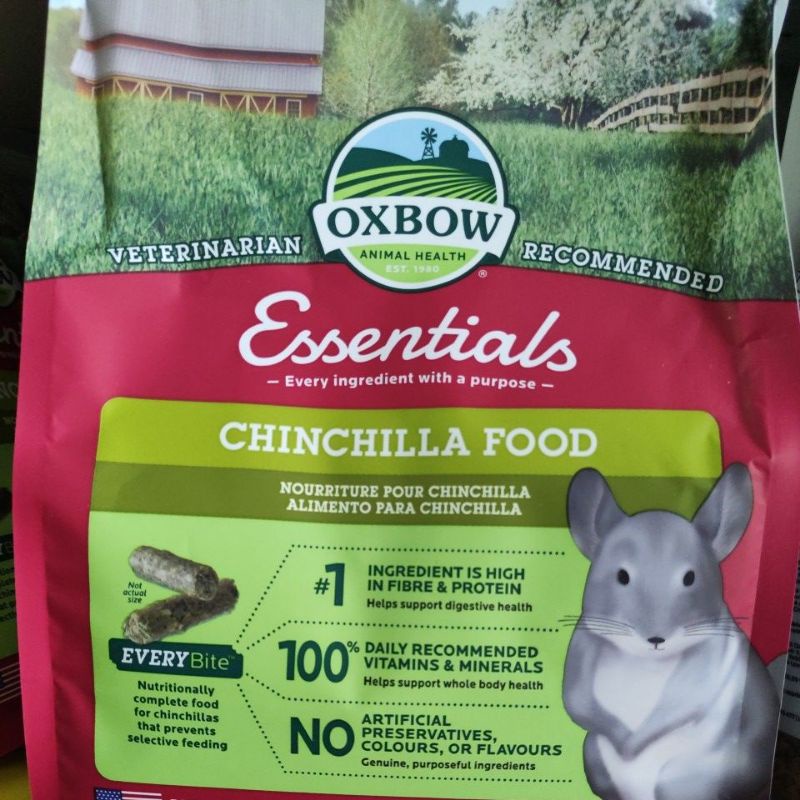 Oxbow essentials outlet chinchilla food