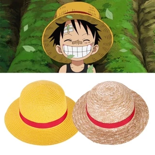 Cartoon Anime One Piece Luffy Embroidery Bucket Hat Summer Women