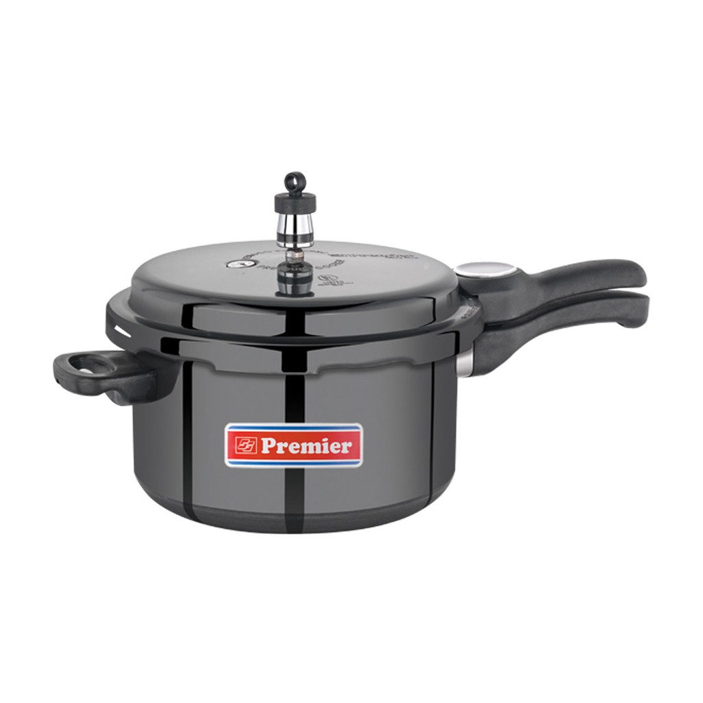 PREMIER ALUMINIUM PRESSURE COOKER TRENDY BLACK 5 LITRES GV