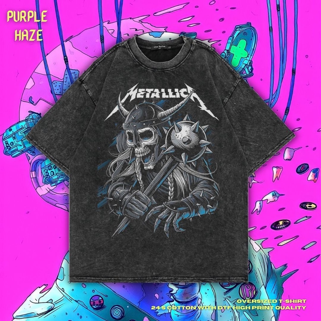 METALLICA Metallica Band T-shirt Band T Men's XXL unclear black type Vintage Second Hand