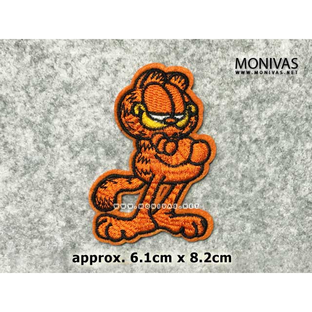 Garfield Signature Pose Iron On Patch DIY Repairing Badge Applique ...