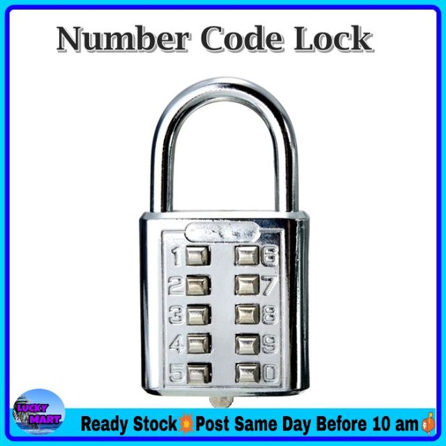 Number Code Lock 40mm | Shopee Singapore