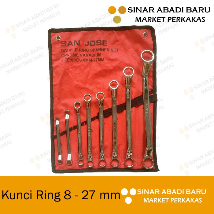 San Jose Double Ring Key Set 8 - 27 mm | Shopee Singapore