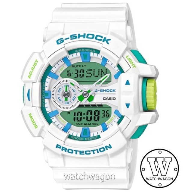 G shock deals white green