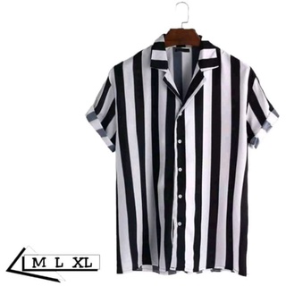 shirt black white