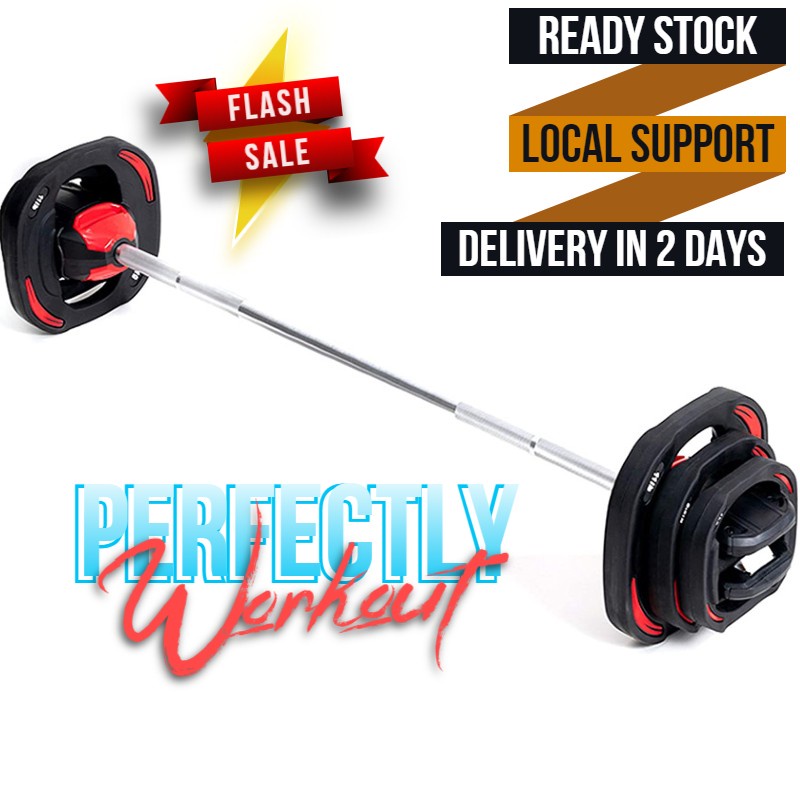 🇸🇬SG Stock🇸🇬) Adjustable barbell 20kg set, crocodile barbell