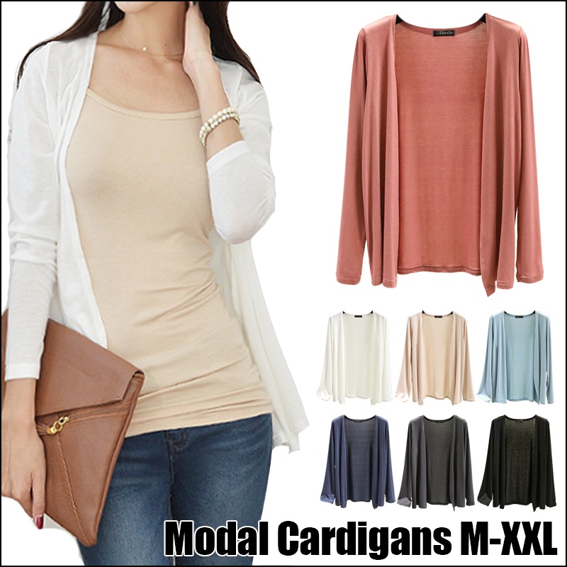Women Korean Jacket Outer Wear Thin Ladies Cardigans Sun Protection Clothing Cover Plus Size M-XXL