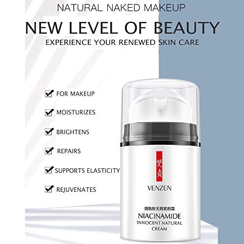 VENZEN Niacinamide Innocent Natural Cream Skin Care Nude Makeup Crystal ...