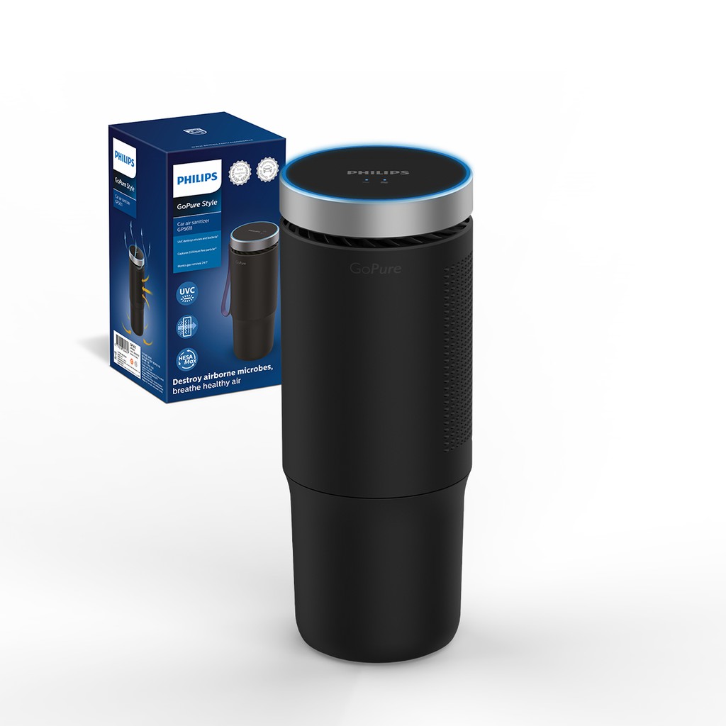 Philips GoPure GP5611 Car Air Purifier with UV-C to remove