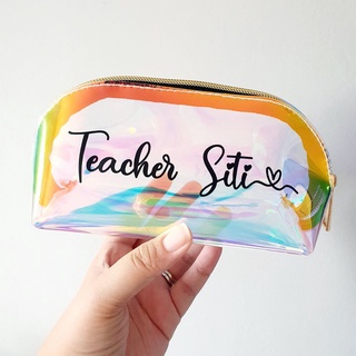 Custom Teacher Quote Neoprene Pencil Case (Personalized)