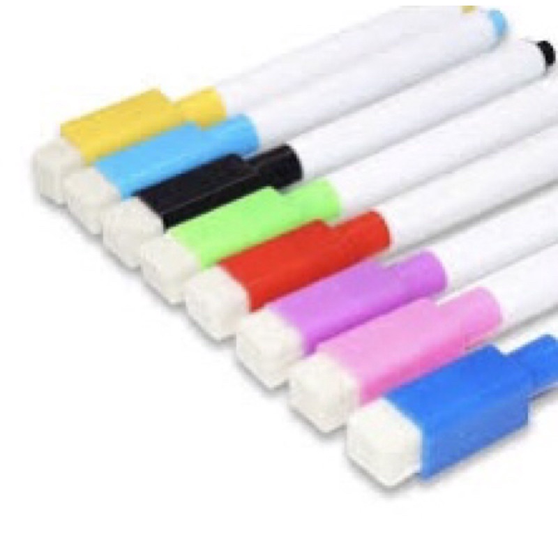 SG Seller 🇸🇬 20pcs Erasable Whiteboard Markers with Eraser Black