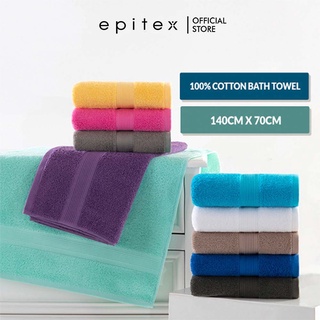 Epitex 100% Pure Cotton Bath Towel Bright Colour Towel, Gym Towel, Bathroom Towel, 1 piece (140 x 70 cm)