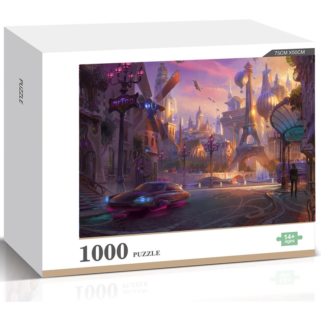 Cyberpunk Fantasy Art Jigsaw Puzzle Game Set Adult Children DIY ...