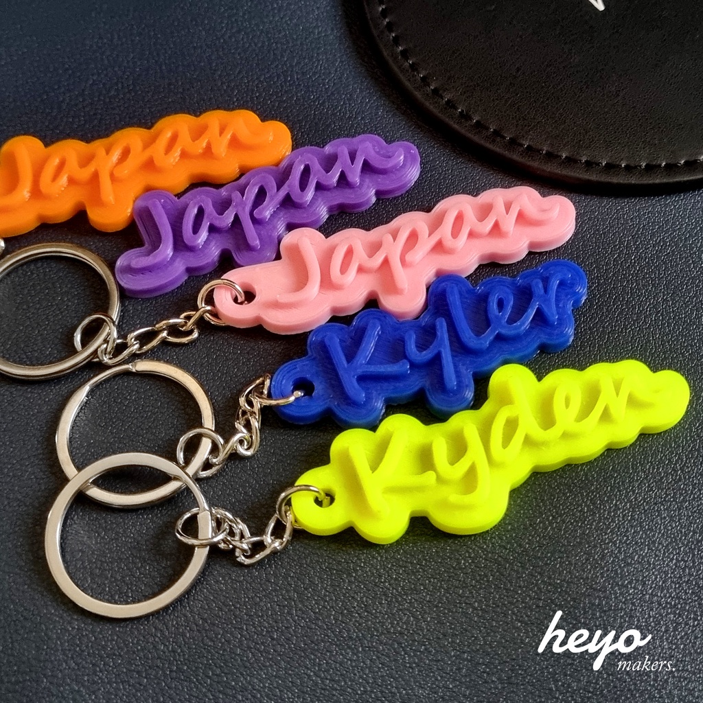 Personalised Colourful Name Keychain | Customised Name Keychain | Party ...