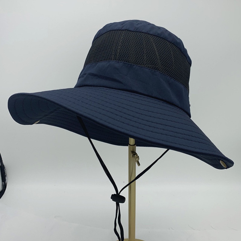 Summer Waterproof Breathable Mesh Bucket Hat Men Protection Sun Hat ...