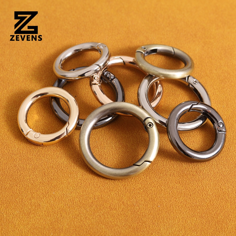 Metal spring gate O Ring Openable Keyring Leather Craft Bag belt strap buckle trigger snap clasp clip connector DIY accessory