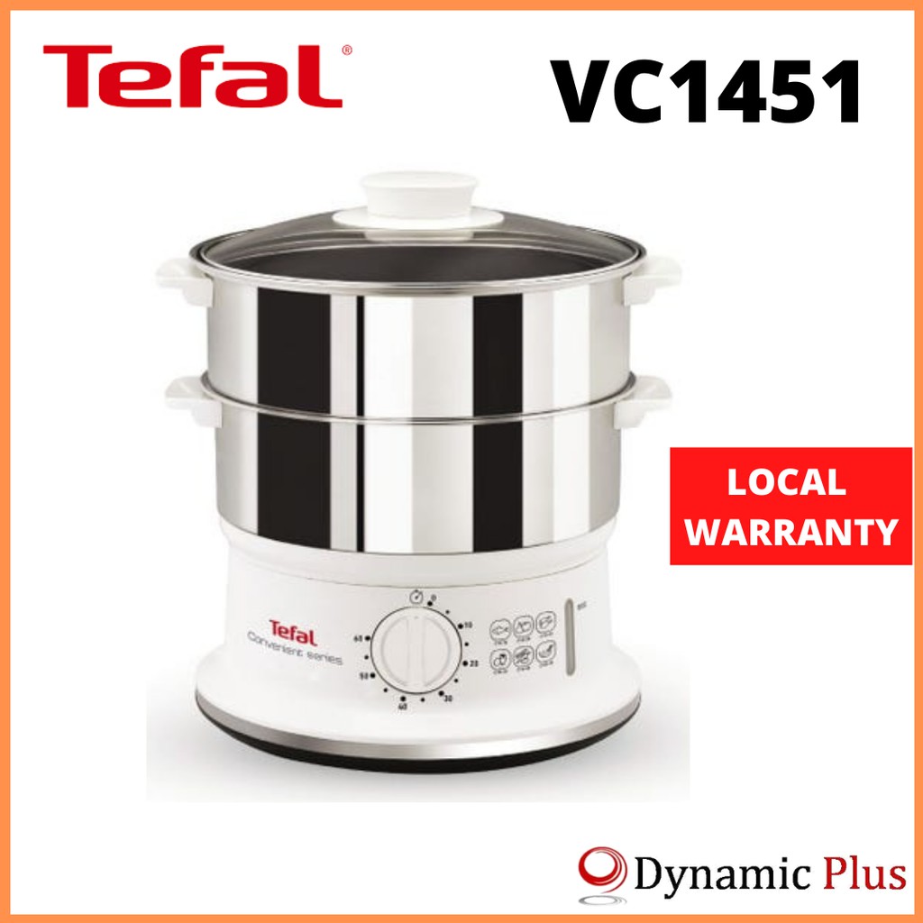 Tefal VC1451 Convenient Series Stainless Steel Steamer Shopee Singapore