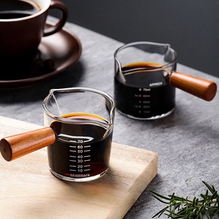 Espresso Milk Coffee Measuring Cup Mugs, Scale Heat Resistant