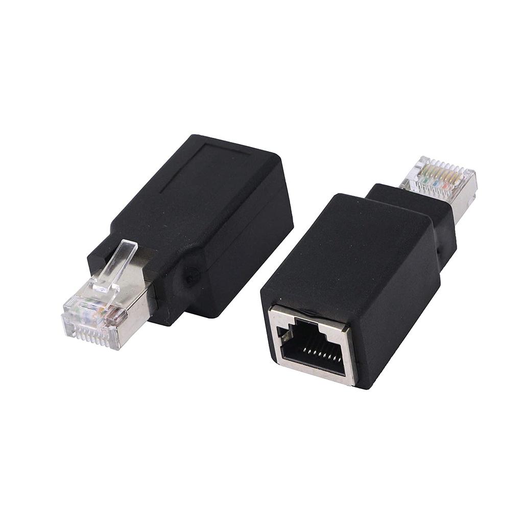RJ45 LAN Crossover Adapter Cat6 Cat5e Ethernet Male to Female Adapter ...