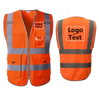 Custom safety vest with on sale pockets