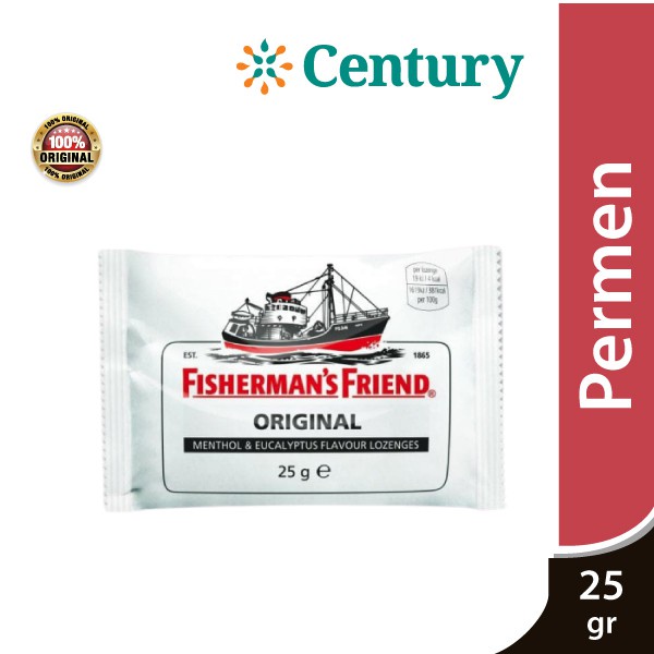 FISHERMAN'S EXTRA STRONG PUTIH 25 / PERMEN PELEGA TENGGOROKAN / PERMEN PERDE BATUK / BATUK