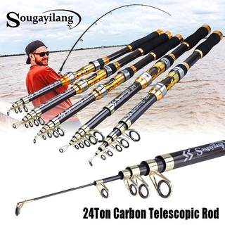  1.8m 2.1m 2.4m 2.7m 3.0m 3.3 m 3.6m Carbon Telescopic Carbon Fishing  Rod M Power Ultralight Travel Casting Spinning Rod : Sports & Outdoors
