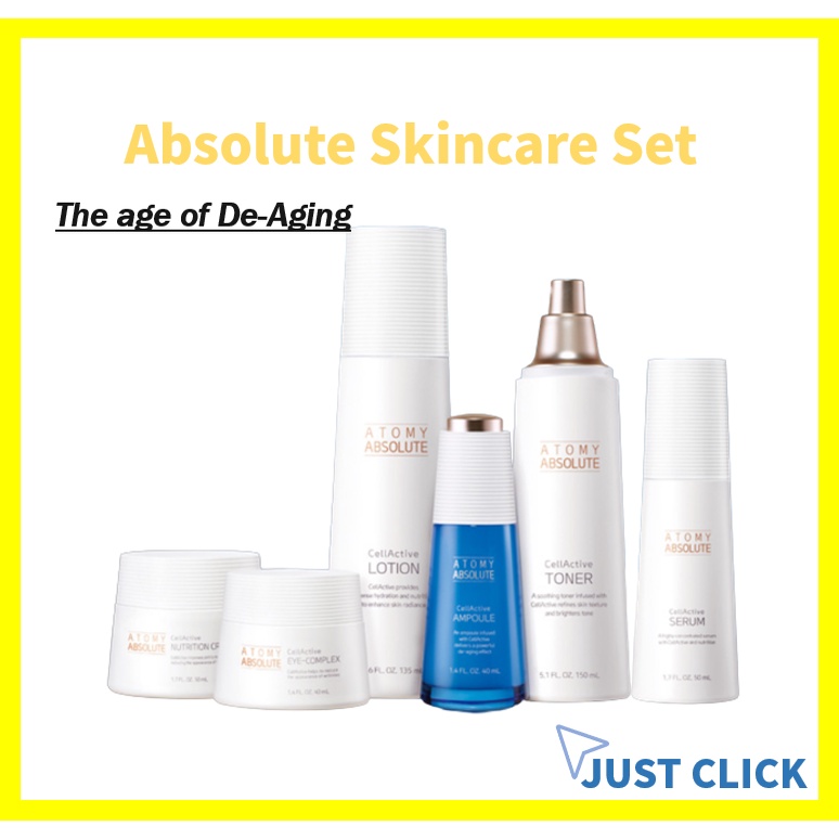 Atomy Absolute Cellactive Skincare Set Toner Ampoule Serum Lotion Cream ...