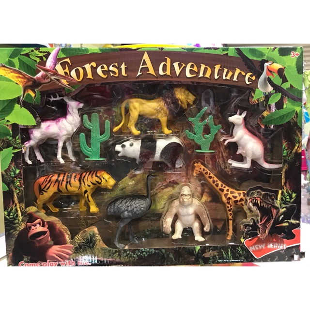 Jungle adventure best sale wild animal playset