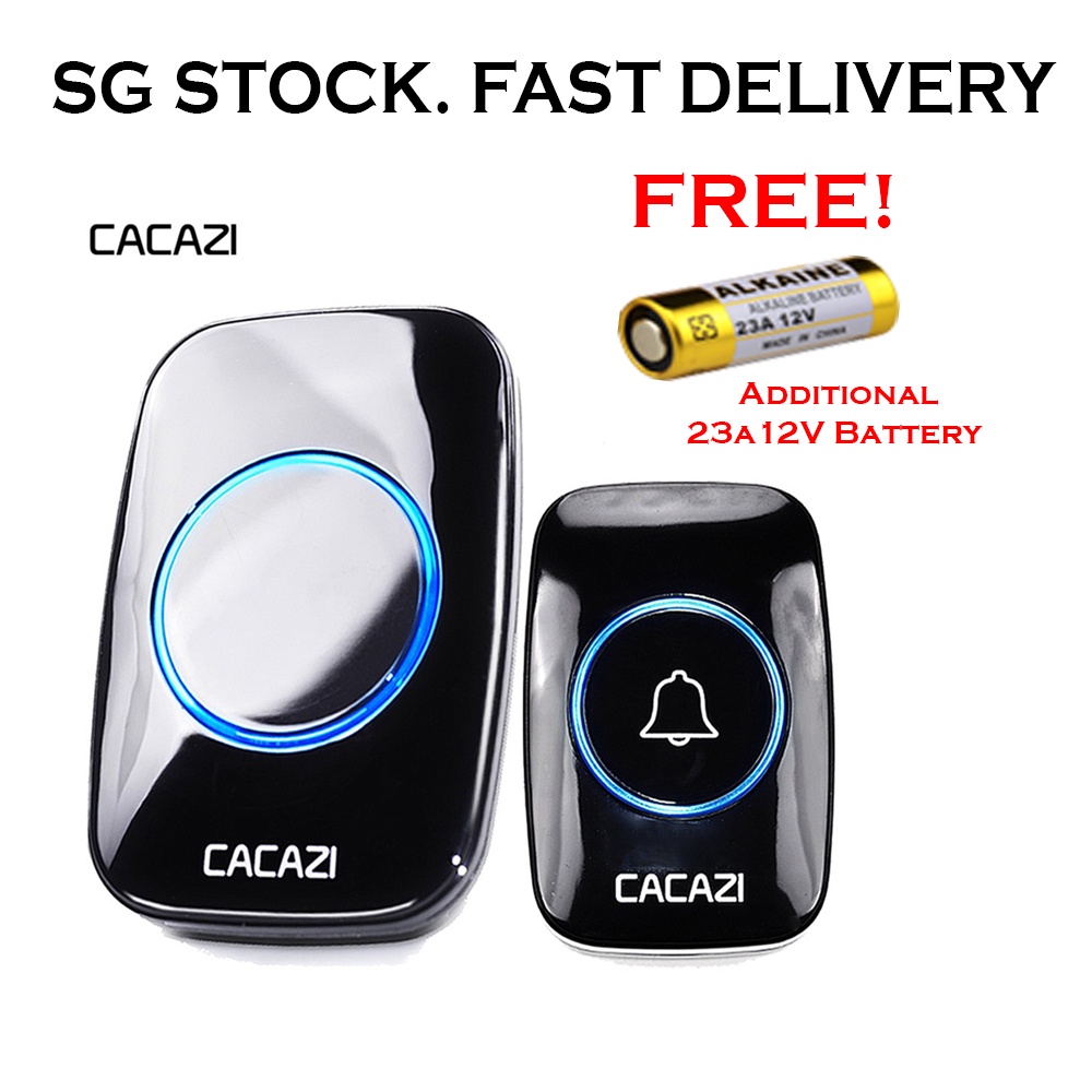SG STOCK New Remote Digital Wireless Doorbell / Battery or Plug