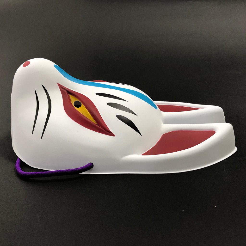 Japanese Fushimi Inari White Fox Half OMEN Mask Interior Display ...