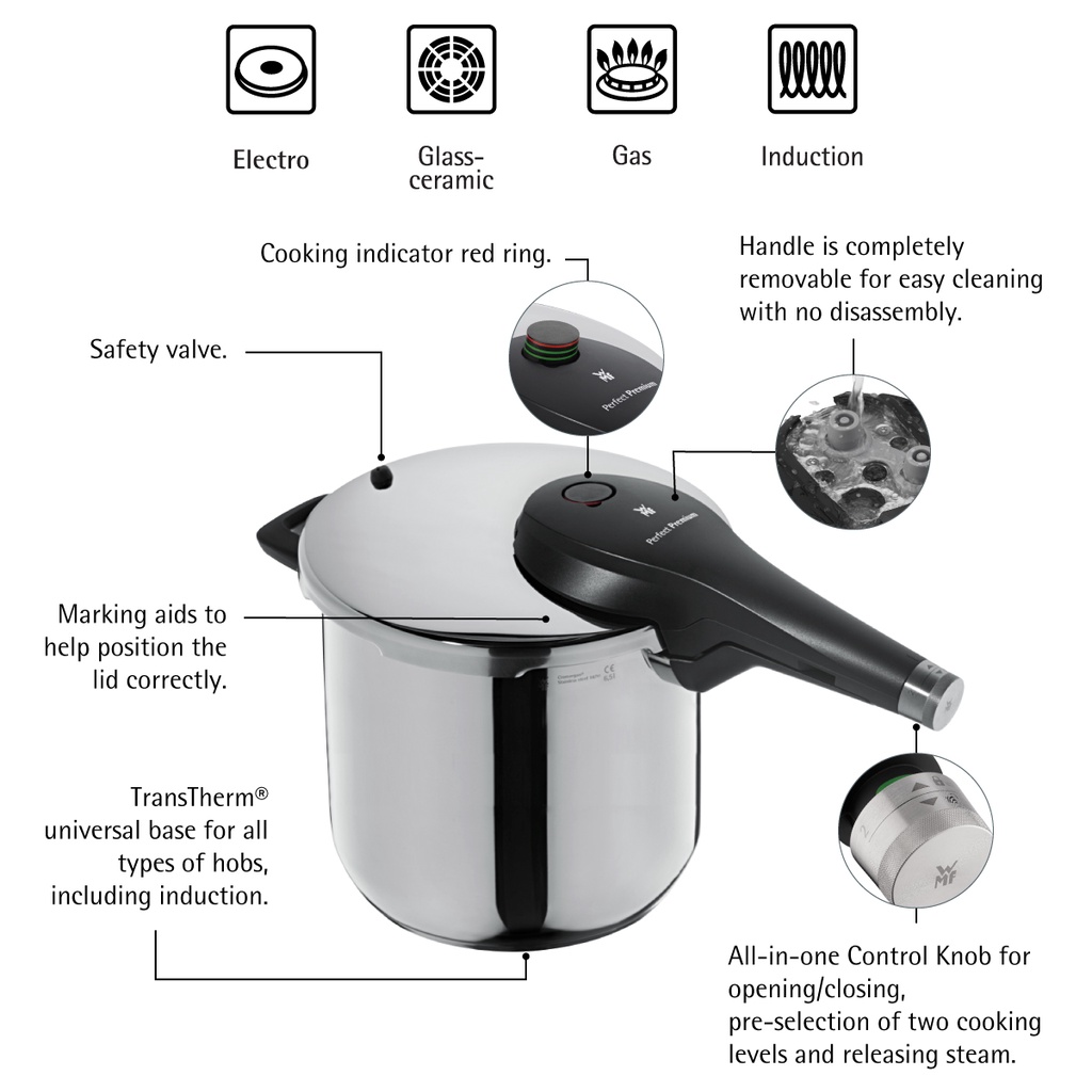 Wmf perfect plus pressure cooker set sale