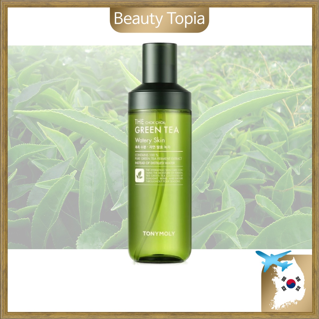 TONYMOLY The Chok Chok Green Tea Watery Skin 180ml Moisturizer Face Facial Moisturizer Shopee