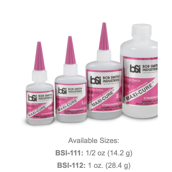 BOB Smith Industries Maxi-Cure - Extra Thick 10-25 Sec. 1oz. Bottle #BSI-112 BOB Smith Industries Maxi-Cure - Extra Thick 10-25 Sec. 1oz. Bottle #BSI-112