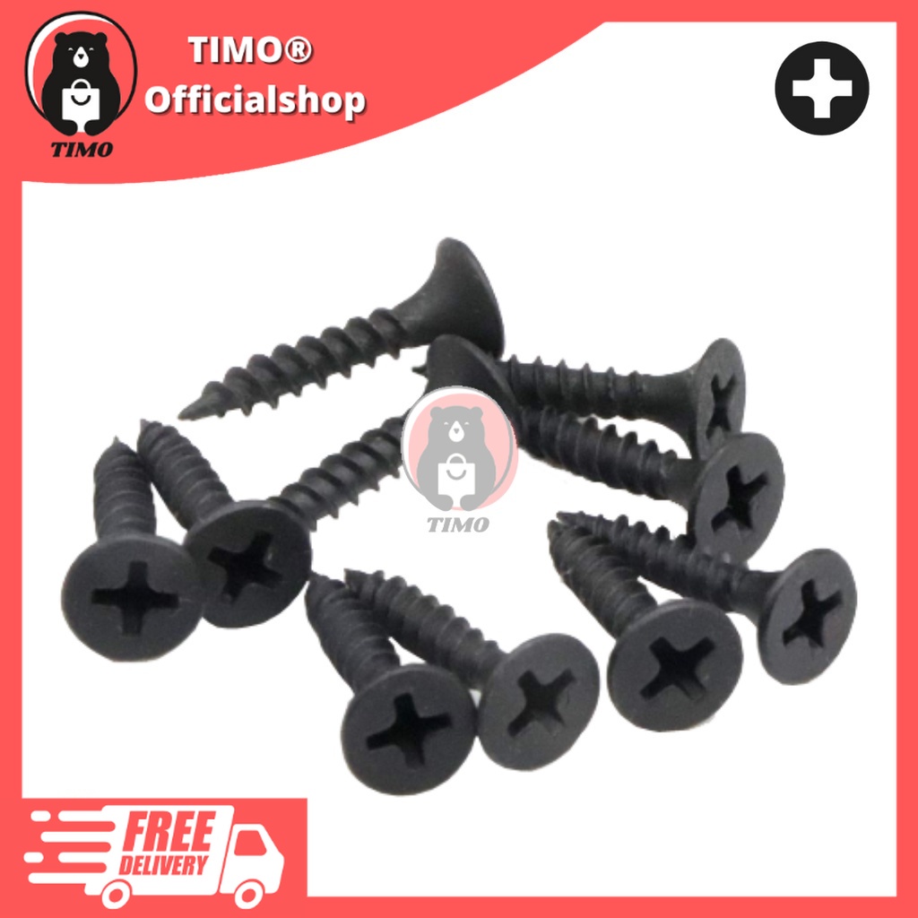 Flat Head Phillips Drywall Screws Fine Thread Sharp Point Wood Screw ...