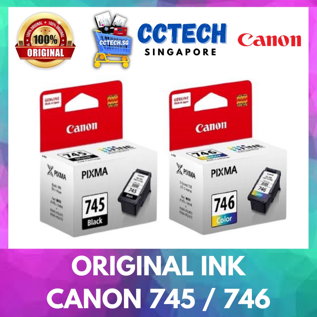 Original Canon Pg 745 Cl 746 Ink Cartridge Sg Ready Stocks Shopee Singapore 8106