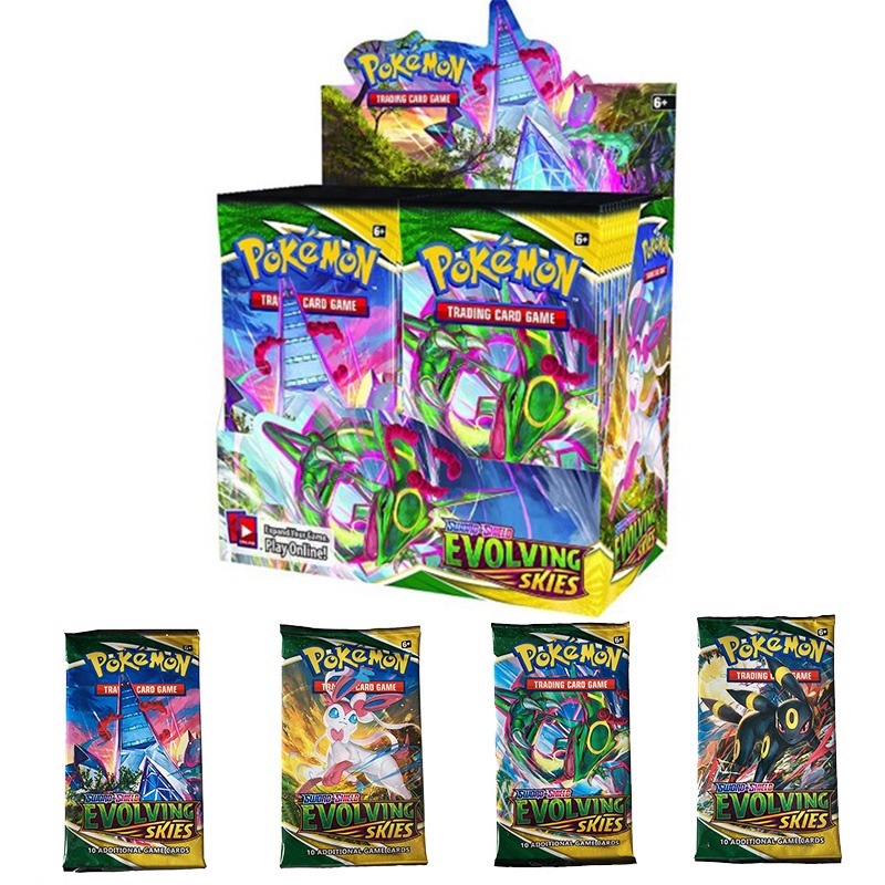 Evolving Skies Single Booster Pack Pokemon TCG Rising Trading Card