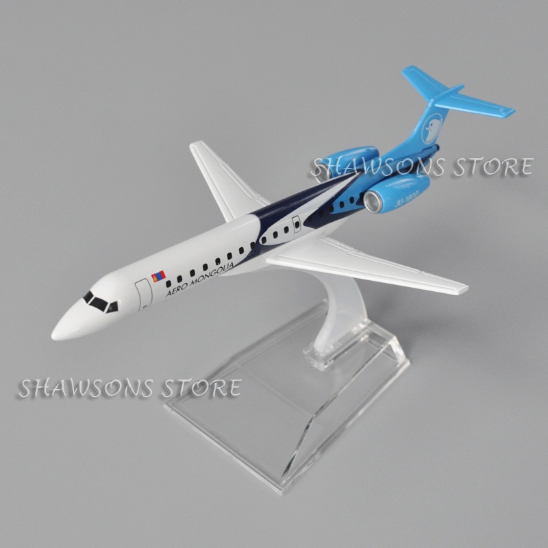 1:180 Scale Diecast Metal Plane Model Toys Embraer ERJ 145 Aero ...