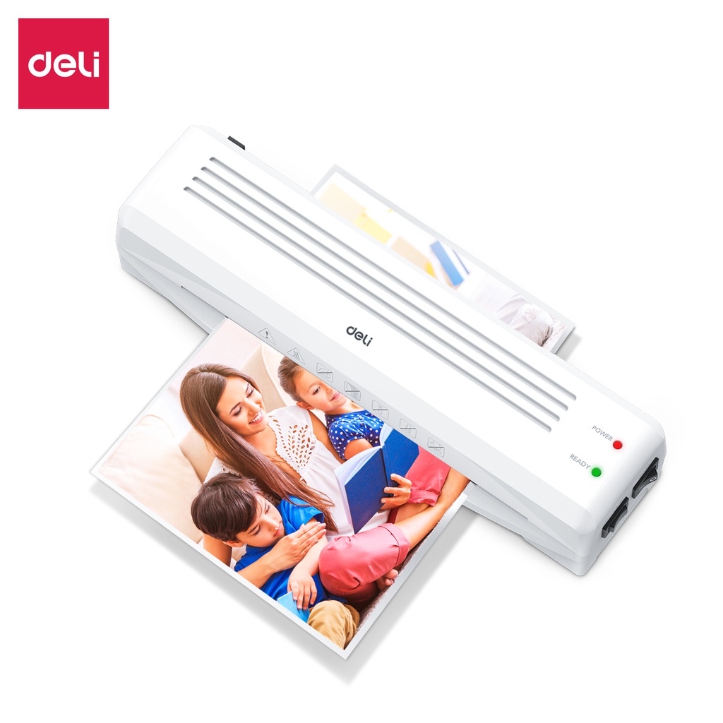 Deli Laminator Machine / Mesin Laminating A3 A4 Kebisingan Rendah Laminasi Panas/Dingin E1437X - Gambar 2