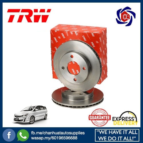 PROTON EXORA CFE BOLD TURBO TRW FRONT Disc Rotor DEPAN (1 pair / 2pcs ...