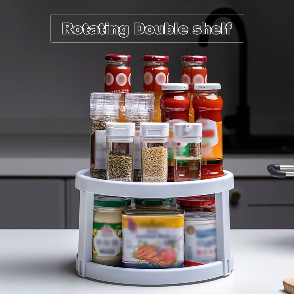 【SG Ready Stock】 Lazy Susan Turntable Rotating Non-Skid Spice Rack ...