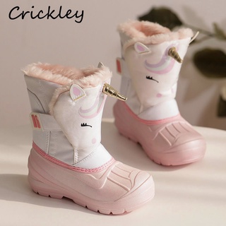 Girls waterproof snow on sale boots