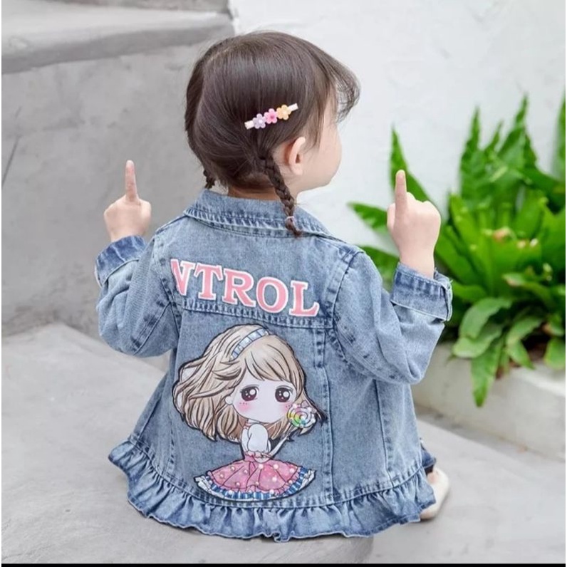 Children s JEANS Jackets Embroidered Cute Girls Ages 2 11 Years