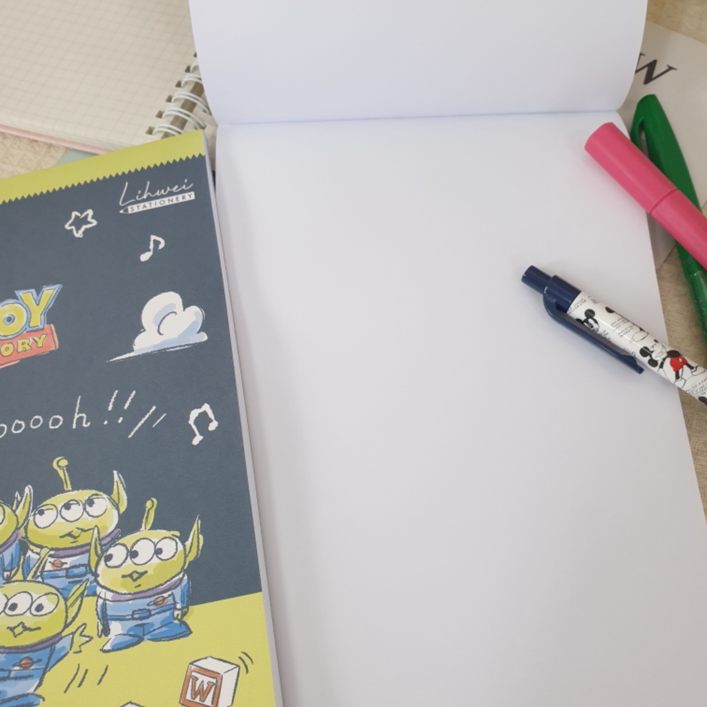 Disney Flip-Up Blank Notepad 25k Three-Eyed Monster Note Pooh Paper Toy ...