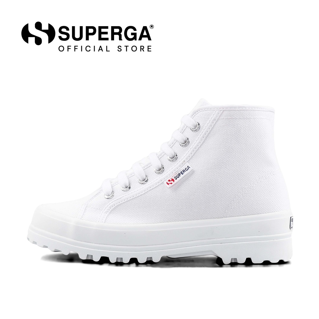 White high hot sale top superga