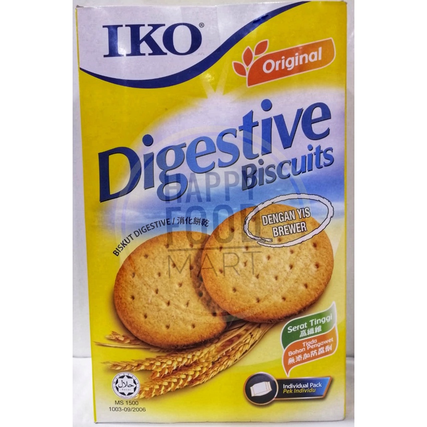 [HALAL] IKO DIGESTIVE BISCUITS ORIGINAL/BISKUIT WITHOUT PRESERVATIVES ...