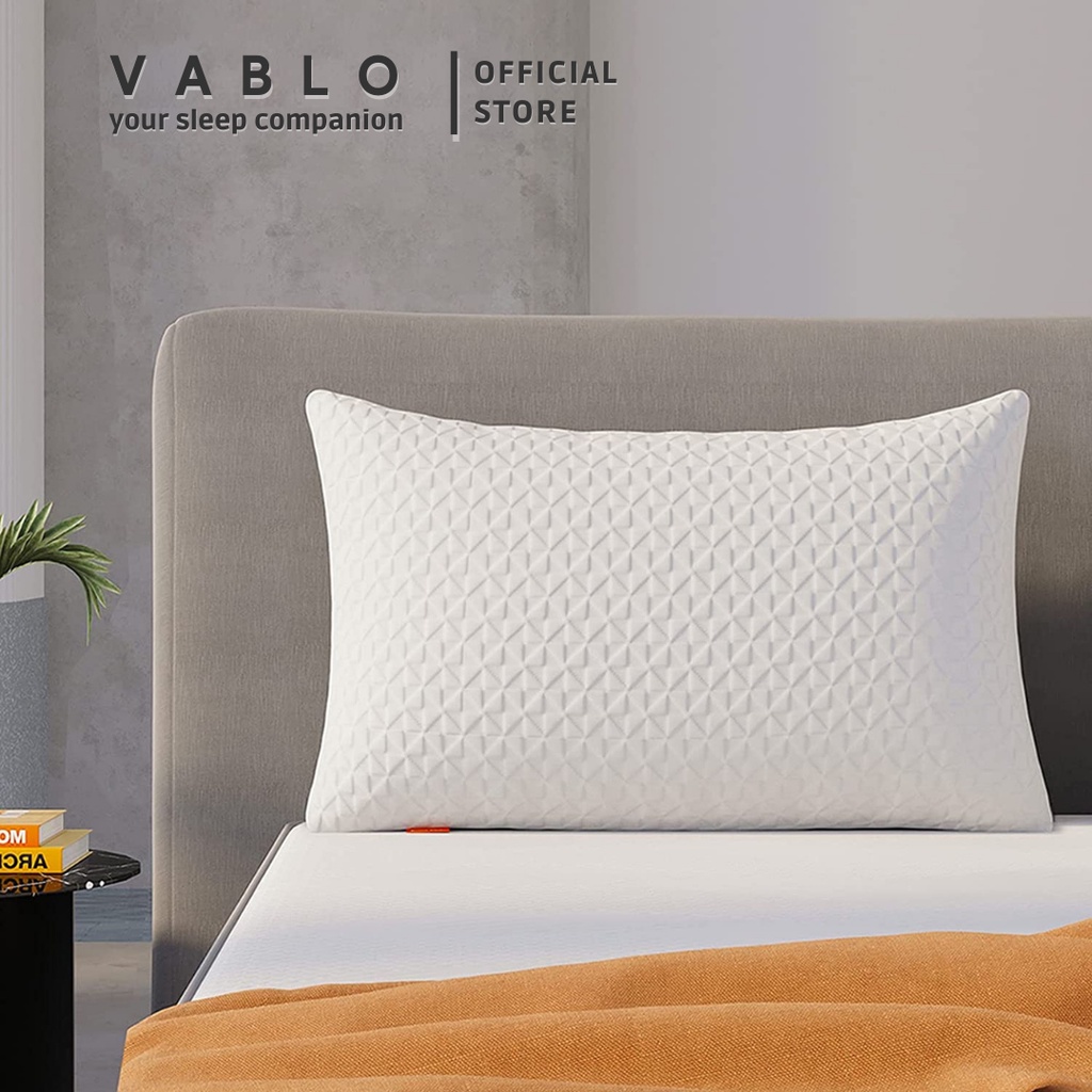 Vablo Viola bantal memory foam - BUY 1 GET 1 - memory foam - bantal hotel premium wool kniting - GARANSI 24BLN ANTI KEMPES - Gambar 3