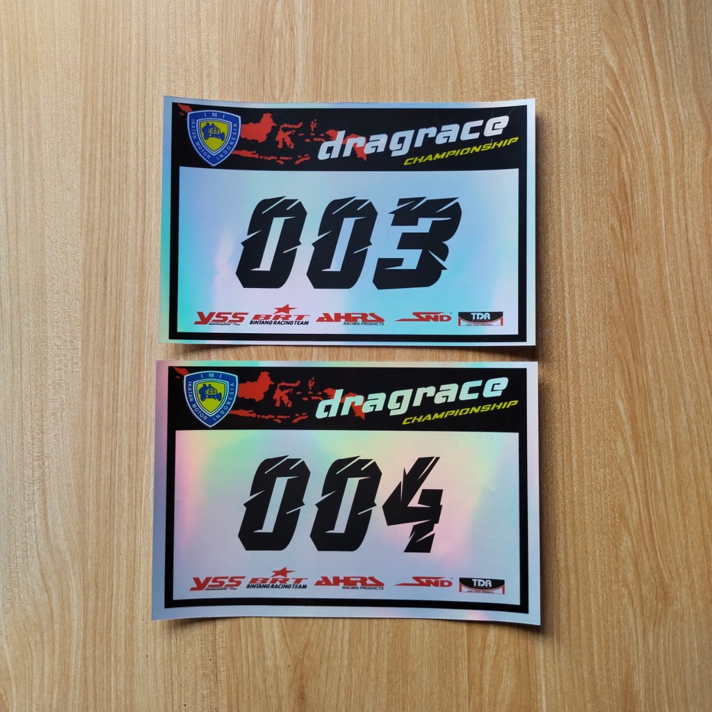 DRAG RACE road race number motorcycle stickers can be CUSTOMIZED NUMBER ...
