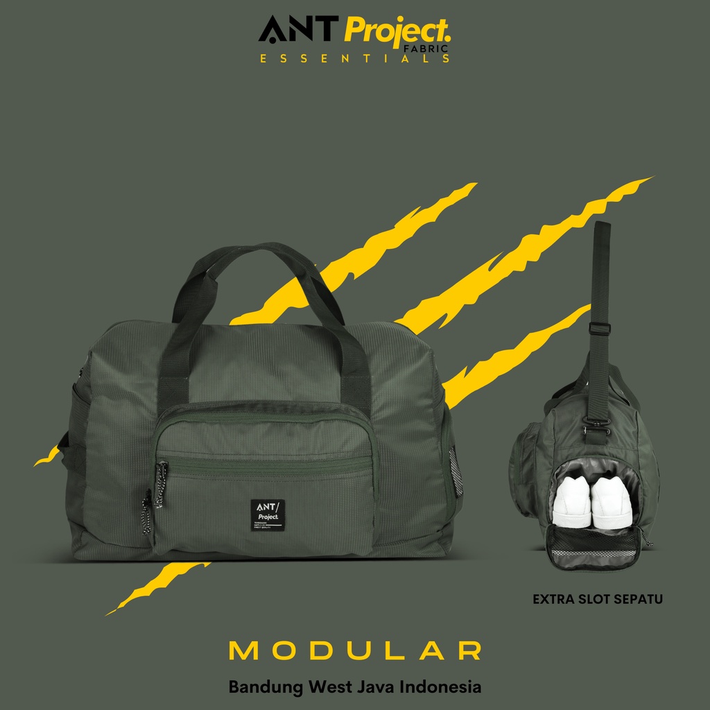 Ant PROJECT Duffel Modular Gym Bag Olive Duffel Sports Bag Shopee Singapore