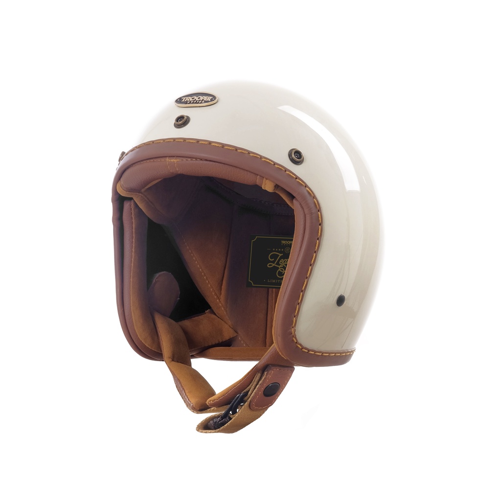 Trooper Custom - Smokey - Open Face Helmet - Leather Series