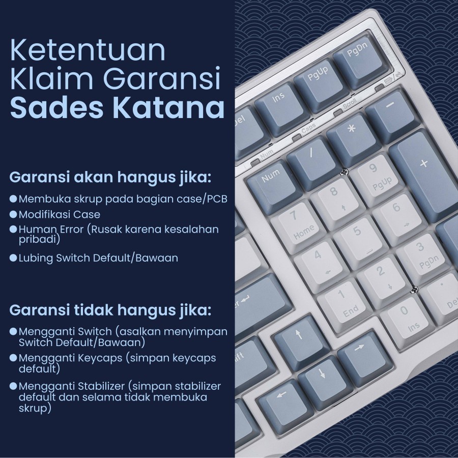 Sades Katana Wireless Bluetooth 96% Mechanical Keyboard Gaming - Gambar 4
